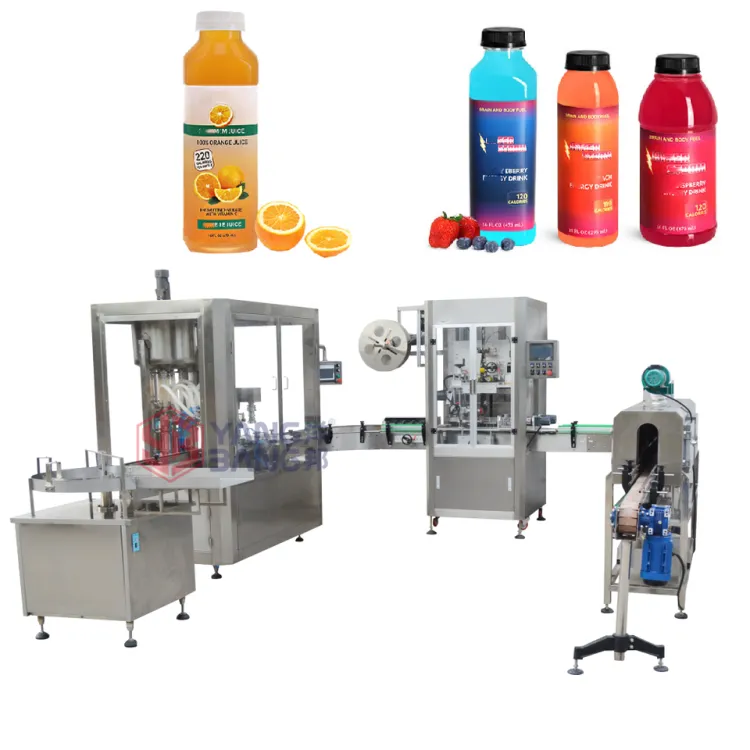 Automatic Apple Orange Juice Filling and Capping Machine Beverage Bottle Juice Wine Filling Line — image 2