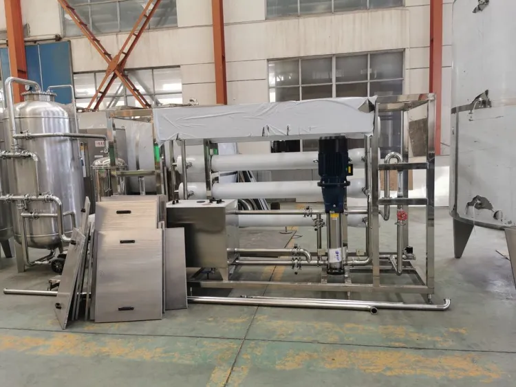 Reverse Osmosis Treatment Machine Production Line with PLC Pump Motor & Engine for Pure Drinking Water 1000L/Hour 5kW 380V — image 6