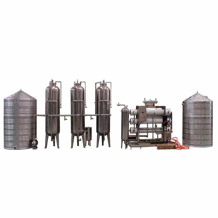 Reverse Osmosis Treatment Machine Production Line with PLC Pump Motor & Engine for Pure Drinking Water 1000L/Hour 5kW 380V — image 7