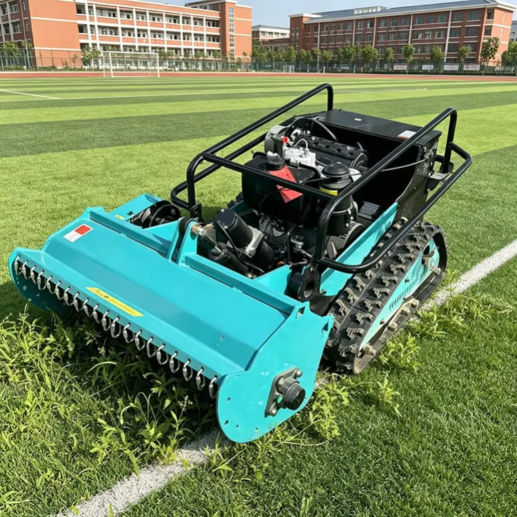 Anti-block Blade Wireless Mower, clear Thick Tangled Weeds on Post-harvest Idle Farmland Ridges — image 5