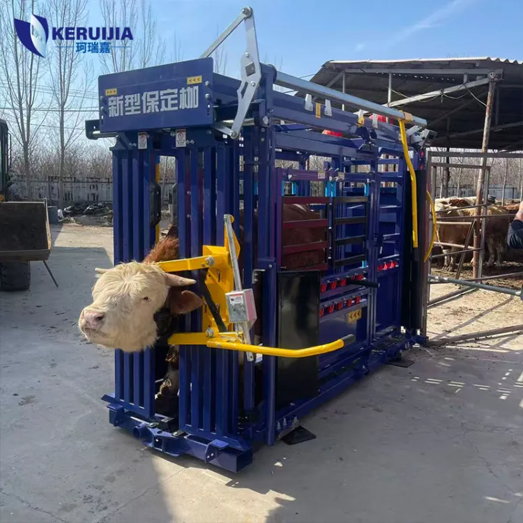 Portable Cattle Crush Heavy Duty Veterinary Restraint Tool for Livestock Farm Cattle Management — image 5