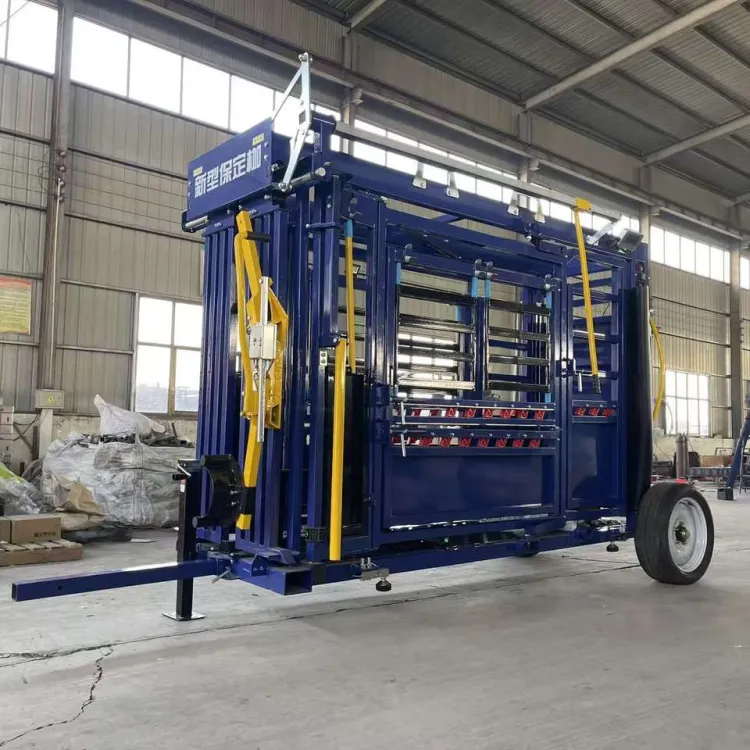 Automatic Manual Cow Crush Cattle Squeeze Chute Livestock with Scales Steel and Metal Farm Equipment for Cattle — image 3