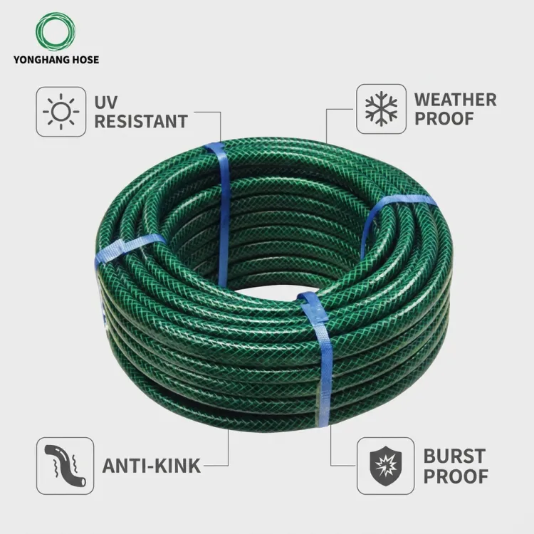 PVC Garden Hose Gardening Irrigation Pipe Water Spray Hose — image 2