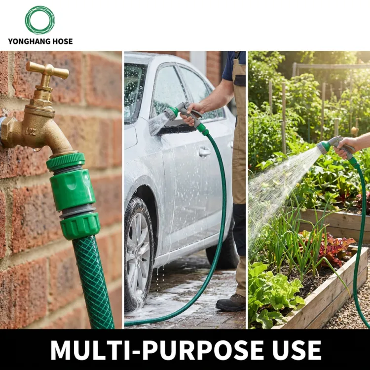 PVC Garden Hose Gardening Irrigation Pipe Water Spray Hose — image 4