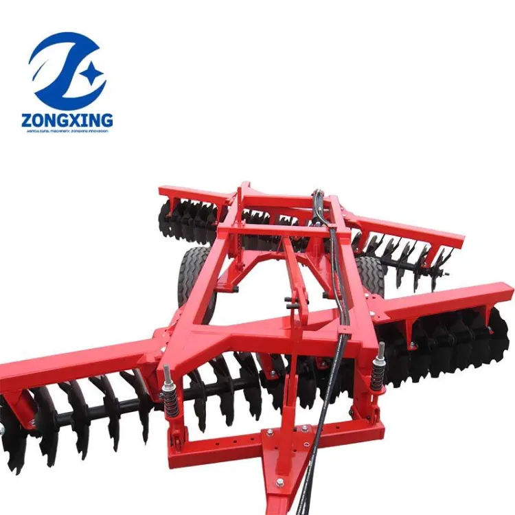 1HHTB Hydraulic Heavy-duty Trailed Offset Disc Harrow Farm Cultivator High Productivity Soil Preparation Gearbox — image 2
