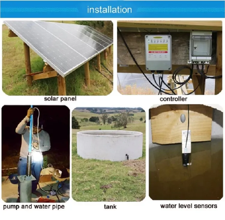 24V 48V 72V 110V High Pressure DC Solar Submersible Water Pump for Agricultural Irrigation Clean Energy System for Farms — image 2