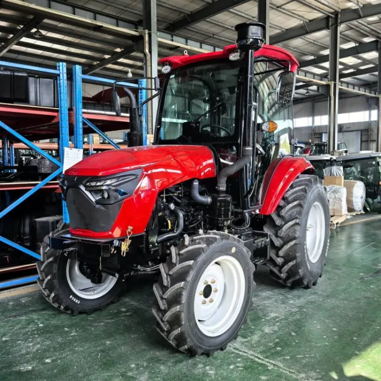 Mini Tractor 4WD 4X4 60HP 70HP Agriculturaltractors with Cab Wheel Tractors — image 2