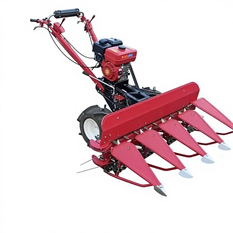 4GL120 Hand-held Gasoline Harvester Adjustable Vertical Handle Farm Crop Cutting Machine — image 1