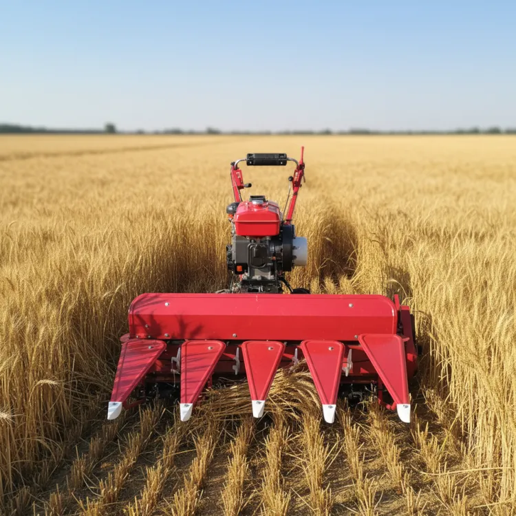 4GL120 Hand-held Gasoline Harvester Adjustable Vertical Handle Farm Crop Cutting Machine — image 2