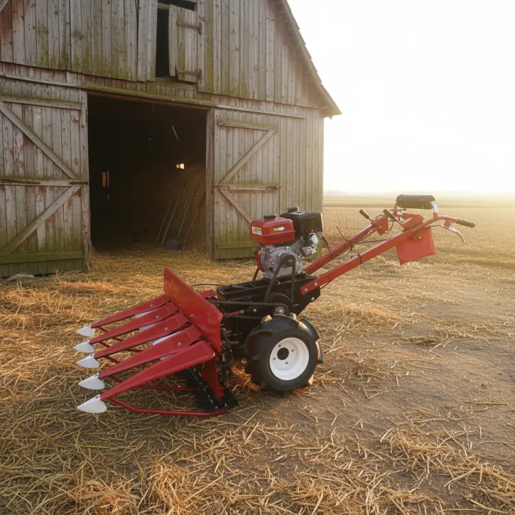 4GL120 Hand-held Gasoline Harvester Adjustable Vertical Handle Farm Crop Cutting Machine — image 6