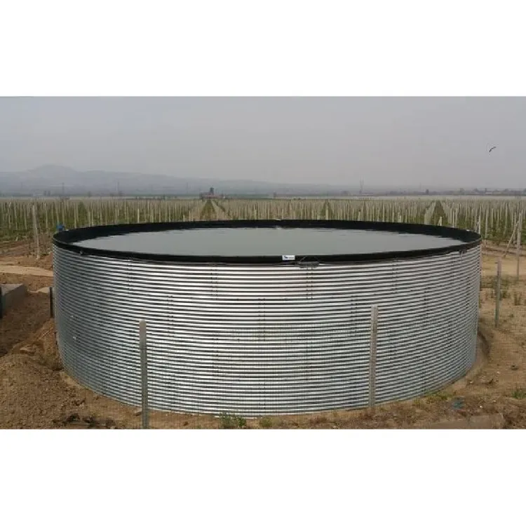 Aquaculture Corrugated 50,000 Liter Round Water Storage Tank with Galvanized Steel 1 Year Warranty for Rainwater Collection — image 3