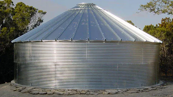 Aquaculture Corrugated 50,000 Liter Round Water Storage Tank with Galvanized Steel 1 Year Warranty for Rainwater Collection — image 4