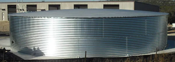 Aquaculture Corrugated 50,000 Liter Round Water Storage Tank with Galvanized Steel 1 Year Warranty for Rainwater Collection — image 6