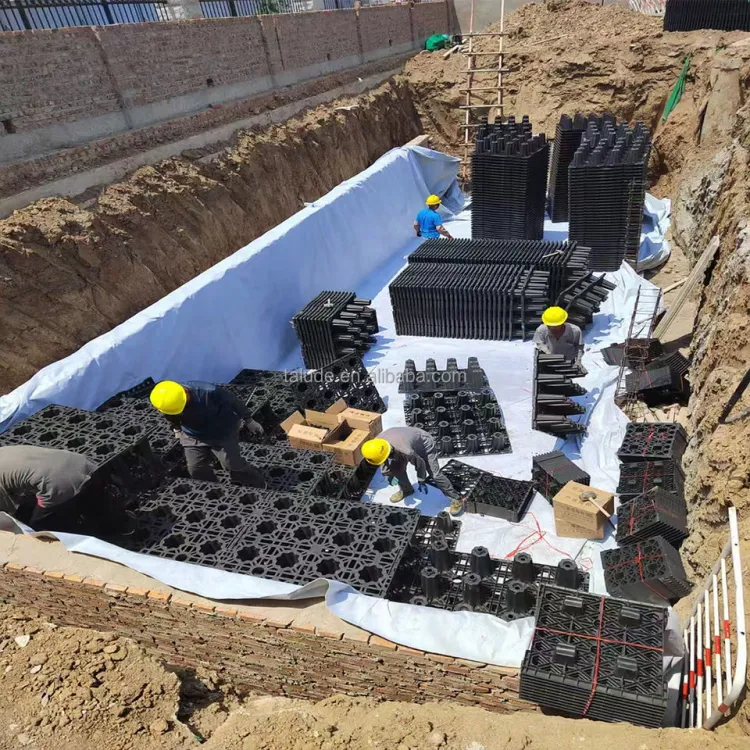 Underground Plastic Modular Rainwater Storage Tank for Stormwater Infiltration System — image 4