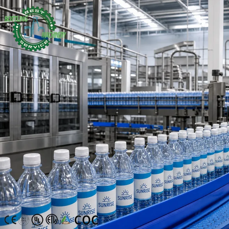 Stainless Steel 304 Bottled Water Production Line Turnkey PET Bottle Blowing Filling Capping Labeling Shrink Wrapping Machine — image 2