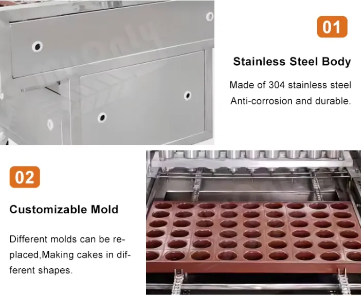 MY Save Labor Cost Sandwich Fill Cake Production Line Full Automatic Cake Make Machine Bakery — image 6