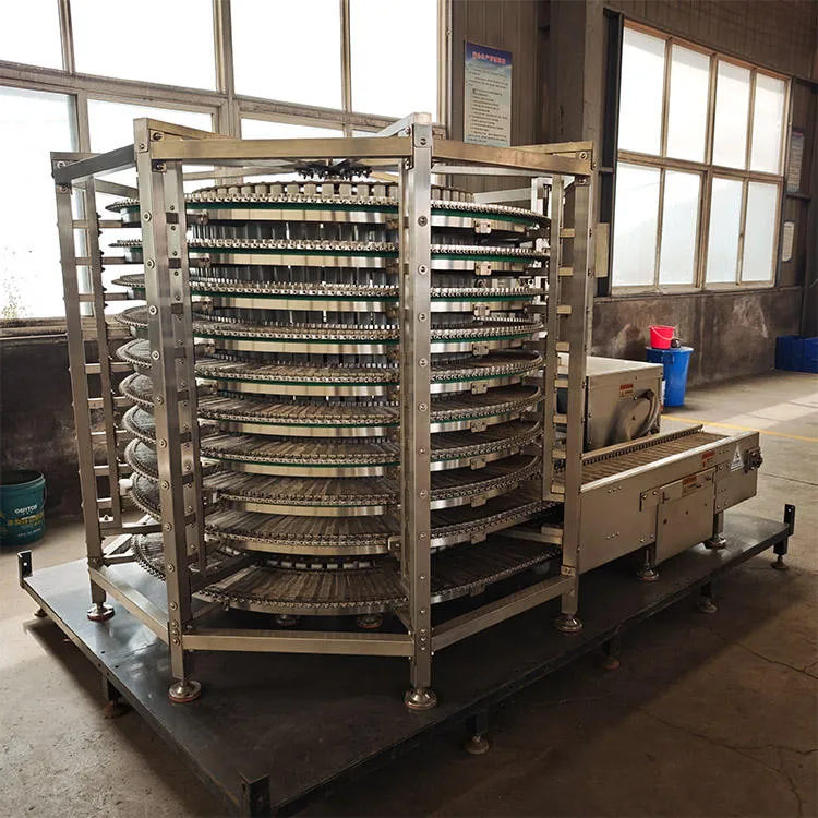 SS304 Spiral Cooling Conveyor for Bread Dessert Multi-layer Spiral Tower Conveyor Low-temperature Resistant Quick Freezing — image 6