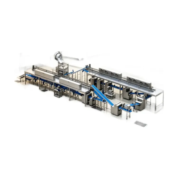 WANLI Fully Automatic Croissant Production Line Commercial Industrial Bakery Making Equipment — image 1