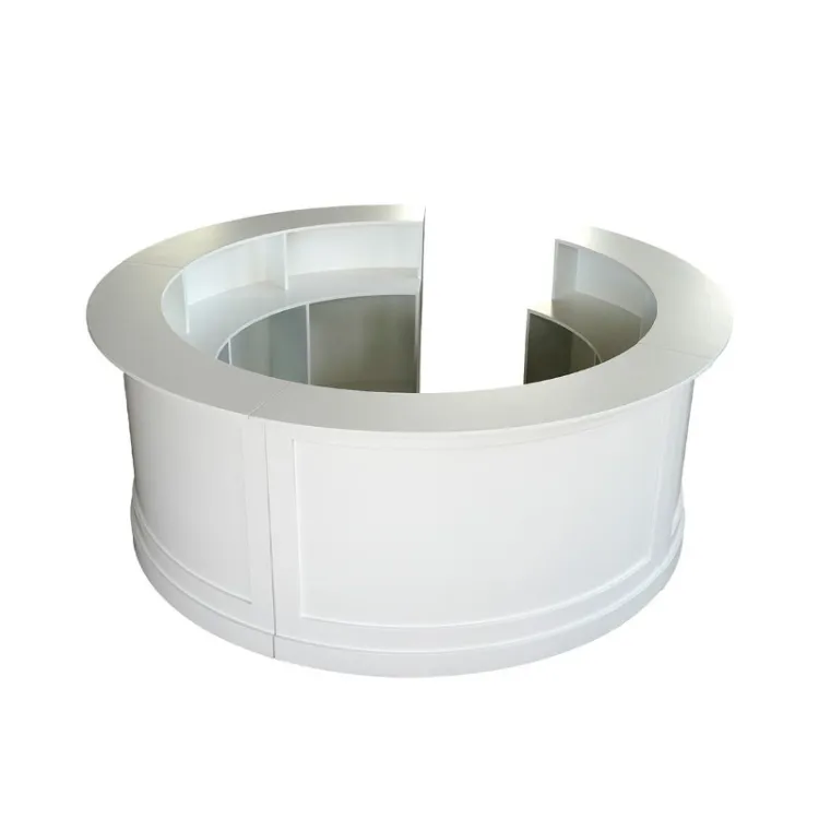 Customized White Wooden Bar Counter Modern Design for Indoor and Outdoor Use for Wedding Gym or Beer Wine Serving — image 1