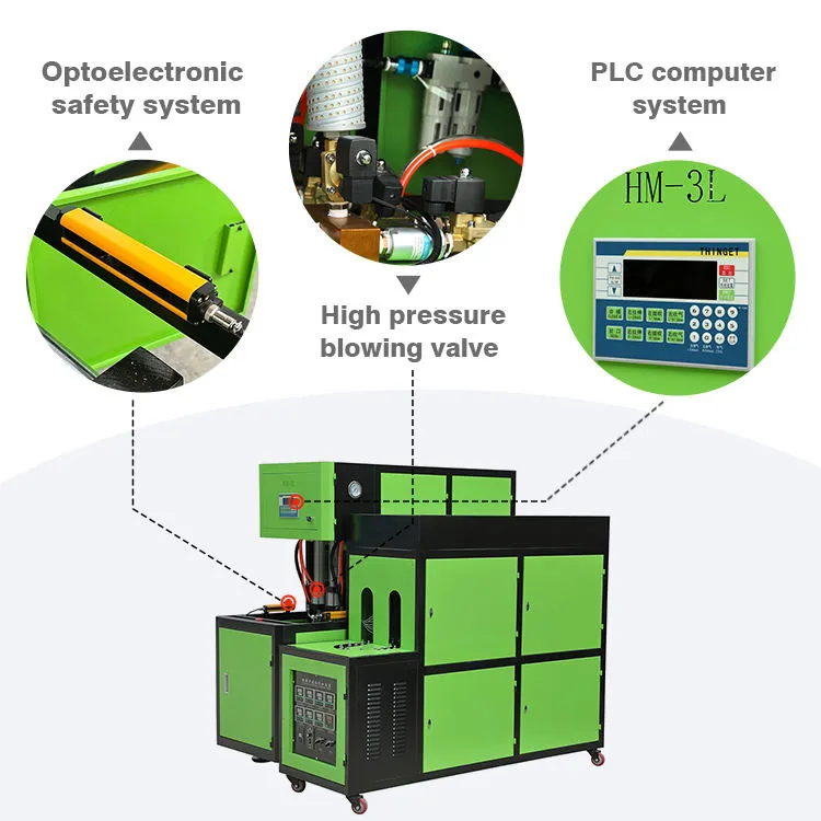 2 Cavity PET Bottle Blowing Machine Plastic 50-2000 ML Bottle Making Machine — image 5