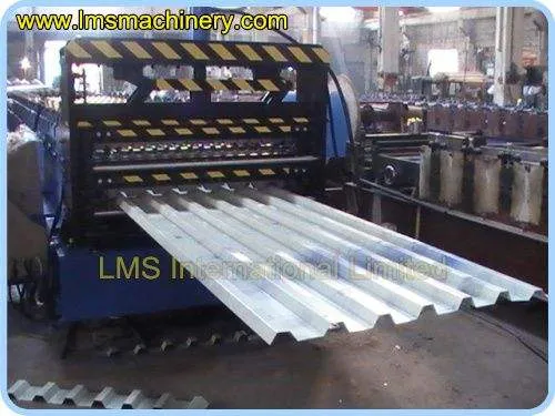 LMS Metal Roofing Calamine Making Machine Glazed Tile Roll Forming Building Material Machinery Production Line Motor Gearbox — image 2