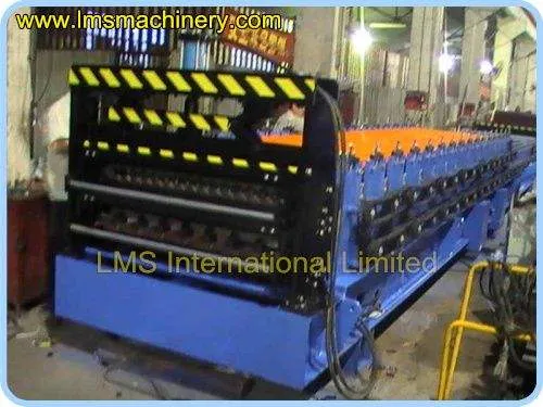 LMS Metal Roofing Calamine Making Machine Glazed Tile Roll Forming Building Material Machinery Production Line Motor Gearbox — image 4
