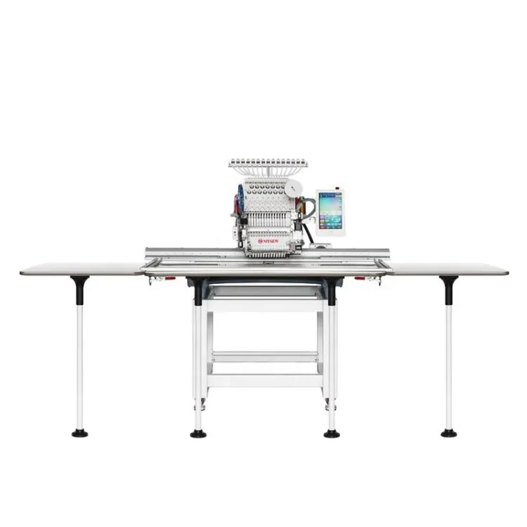 MYSEW MFGS1501 Single Head 15 Needle Embroidery Machine 1200RPM 500x1200mm Large Area for Garment Production — image 4