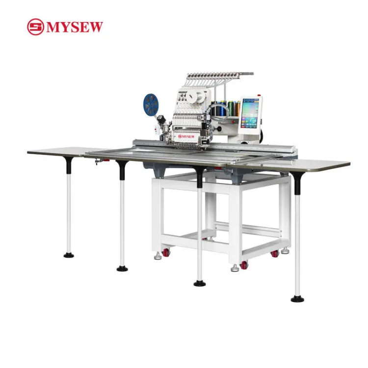 MYSEW MFGS1501 Single Head 15 Needle Embroidery Machine 1200RPM 500x1200mm Large Area for Garment Production — image 5