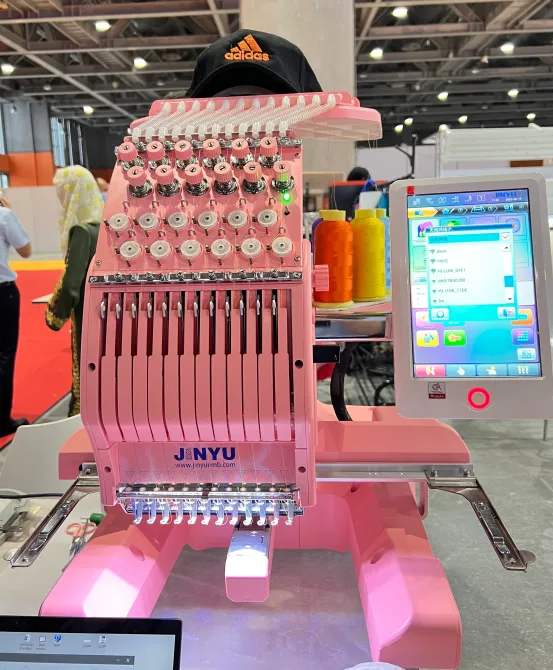 12 Color Single Head Home Use Flat Hat T-shirt Apparel Computerized Embroidery Machine — image 3