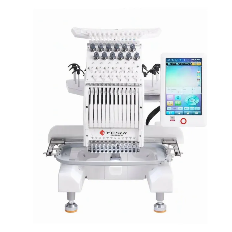 Flat Embroidery Machine Single Head 1201 Mini 300x200mm Area 1000 RPM For T Shirt Hoodie And Finished Garment Work — image 5