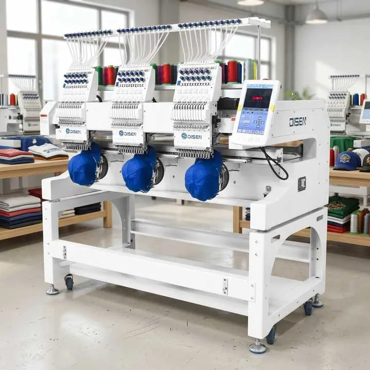 Pearl or Bead Sewing Embroidery 12 15 Colors 3 Heads Embroidery Machine Computerized Hat T-Shirt 3D logo Sewing Machine — image 7