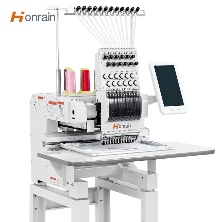 T-shirt Apparel Embroidery Machine Computerized One Head Embroidery Machine Flat Clothing Embroidery Machine — image 3