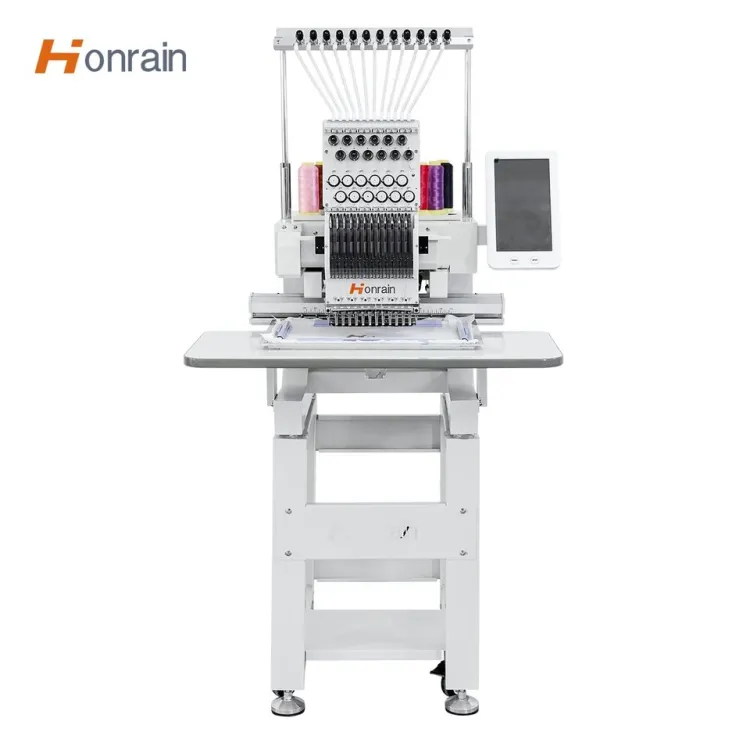 T-shirt Apparel Embroidery Machine Computerized One Head Embroidery Machine Flat Clothing Embroidery Machine — image 4