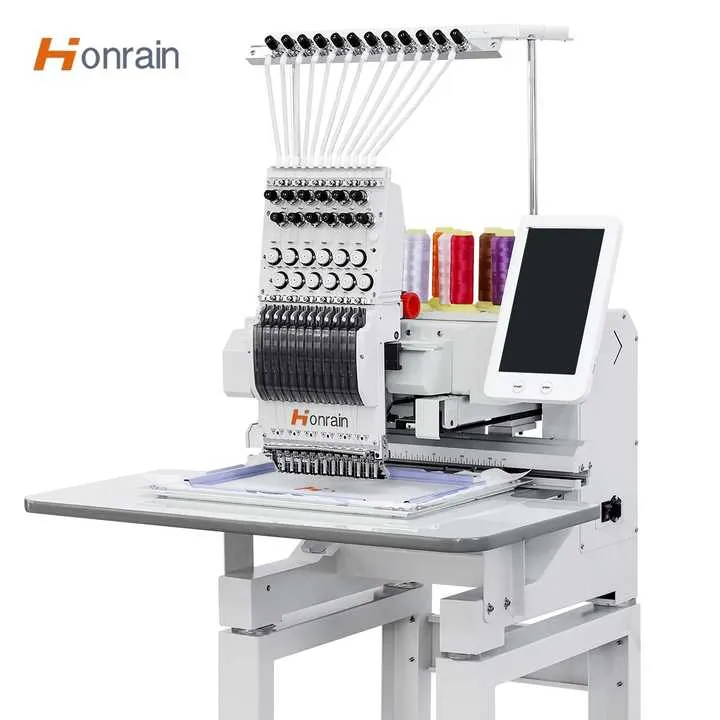 T-shirt Apparel Embroidery Machine Computerized One Head Embroidery Machine Flat Clothing Embroidery Machine — image 7
