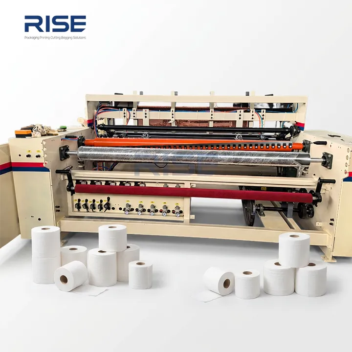 Toilet Paper Production Line Full Automatic Paper Roll Toilet Paper Rewinding Machine — image 7