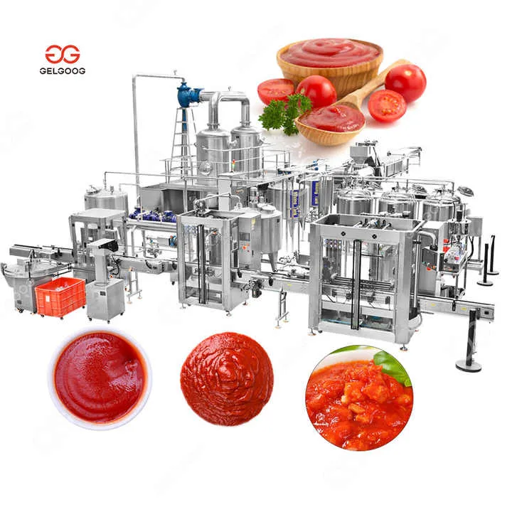 Concentrated Tomato Jam and Puree Manufacturing Product Tomato Paste Processing Line for an 500Kg Input — image 5