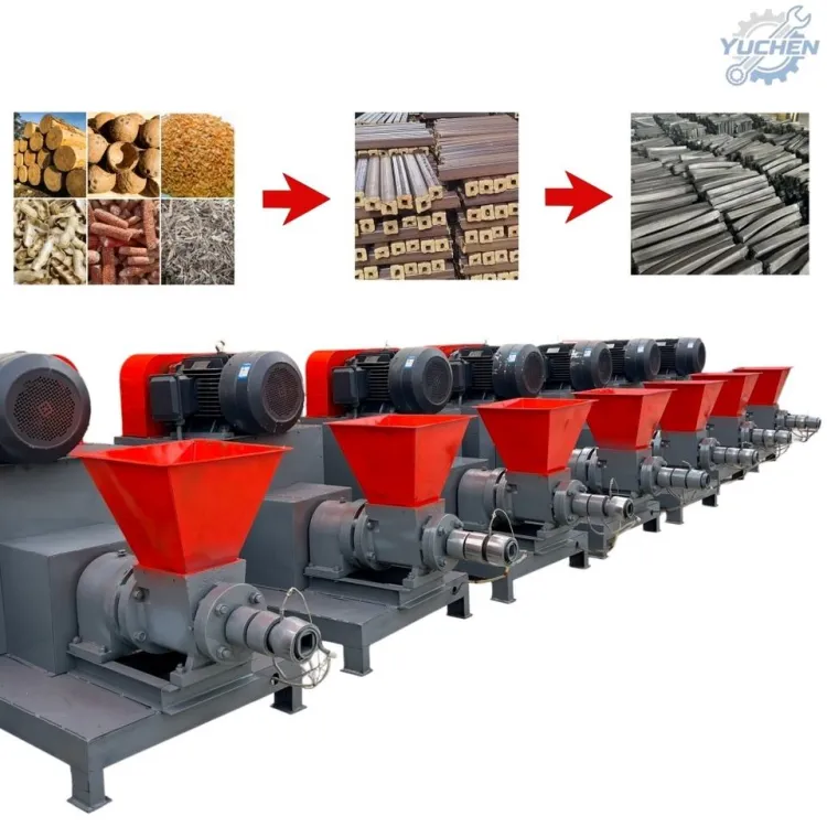 Charcoal Briquette Machine Sawdust Biomass Charcoal Briquetting Production Line For South Africa — image 3