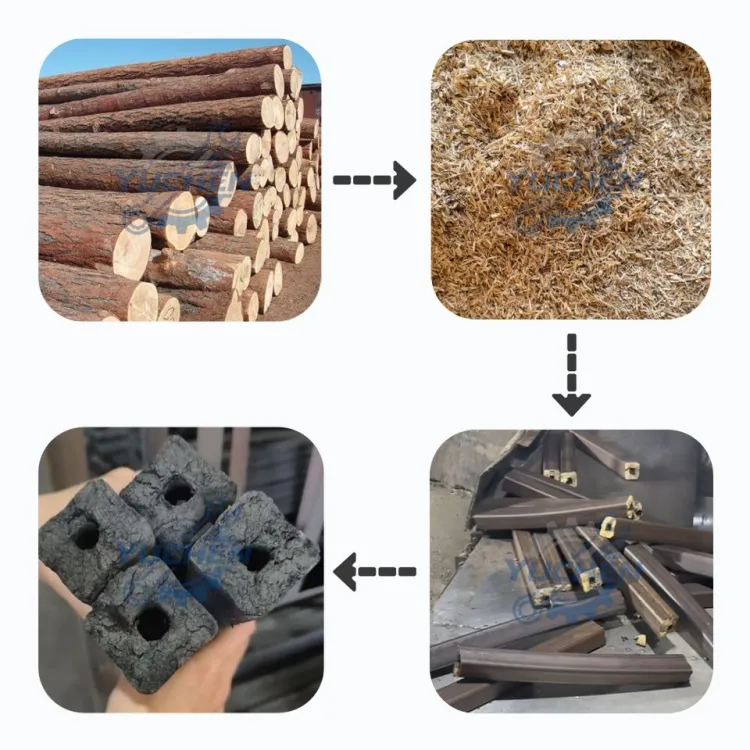Charcoal Briquette Machine Sawdust Biomass Charcoal Briquetting Production Line For South Africa — image 6