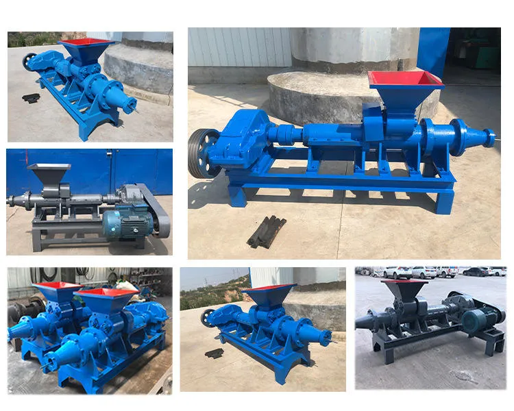 XDEM Charcoal Briquette Machine Coconut Husk Wood Briquette Making Equipment Coal Extruder Production Line — image 6