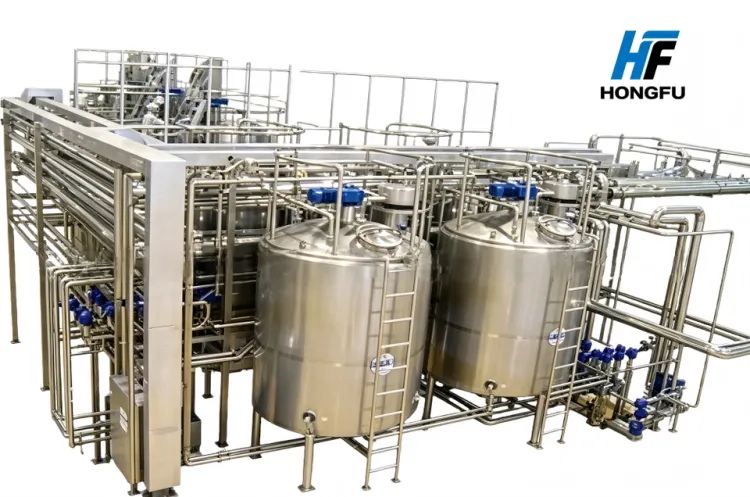 Industrial Yogurt Processing Line Continuous Production 304SS CE Certified Equipped With CIP Cleaning and Homogenizer — image 2