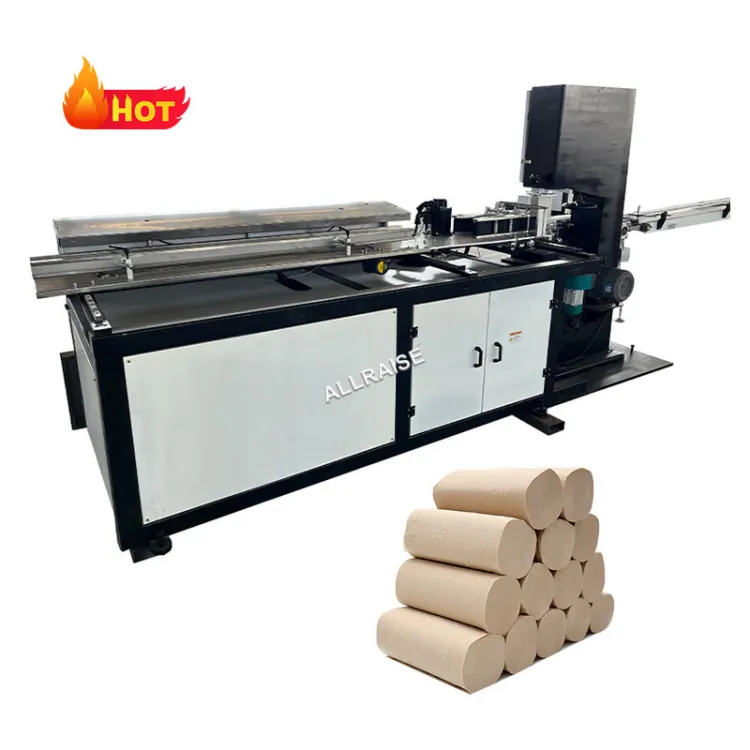 High Speed Toilet Paper Machine With Band Saw Roll Cutting Machine Small Toilet Roll Paper Band Saw Cutting Machine — image 2