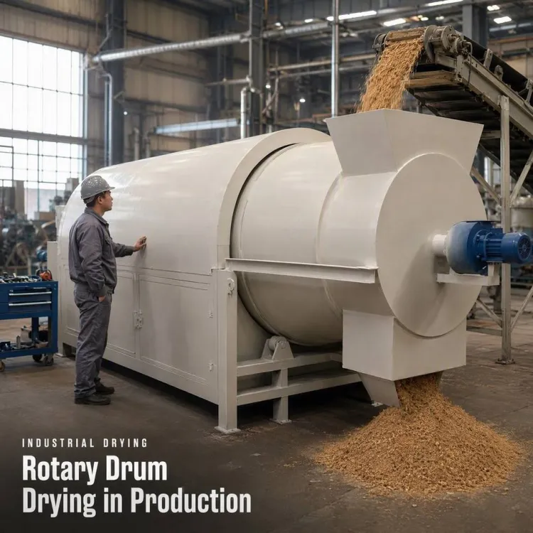 Oil Heating Automatic Rotary Drum Dryer Machine with Gear Core Components 90kg Capacity for Drying Nuts Grains Beans Rice Corn — image 4