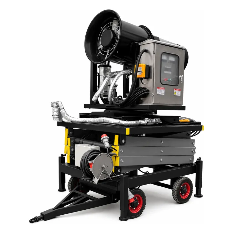 Elevating Trailer Mounted Water Mist Spray Cannon Blower Open Pit Coal Mining Facility Manufacturer Supply — image 1