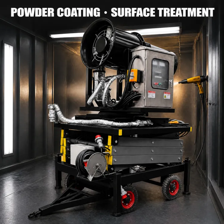 Elevating Trailer Mounted Water Mist Spray Cannon Blower Open Pit Coal Mining Facility Manufacturer Supply — image 6