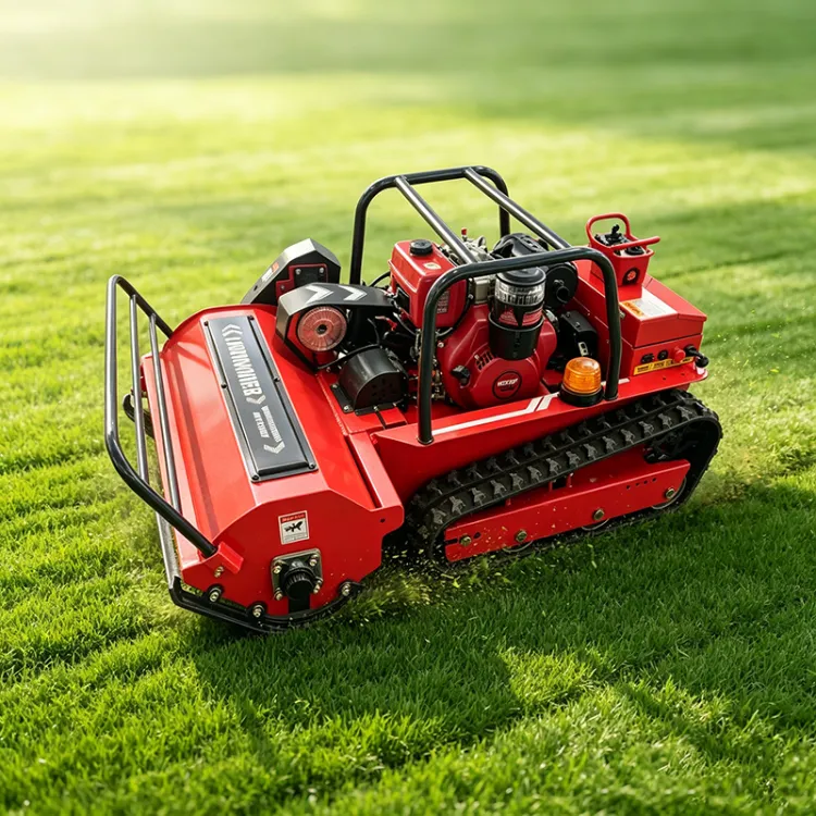 Remote Controlled Lawn Mower Machine with Yangma Diesel Engine 800mm 1000mm 1200mm Cutting Width for Agriculture — image 4