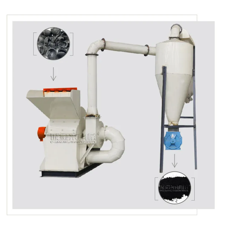 Hydraulic Press BBQ Charcoal Briquette Making Machine Hookah Production Line for Coal Briquettes Motor Engine Core Components — image 3