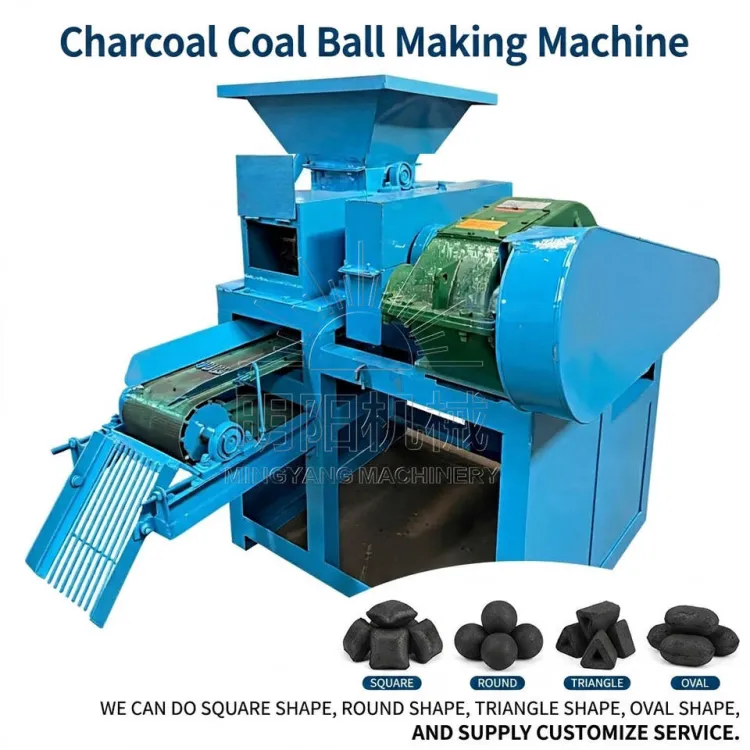Pillow Egg BBQ Charcoal Coal Briquette Making Machine Professional Mineral Powder Coal Ball Press Machine With CE — image 2