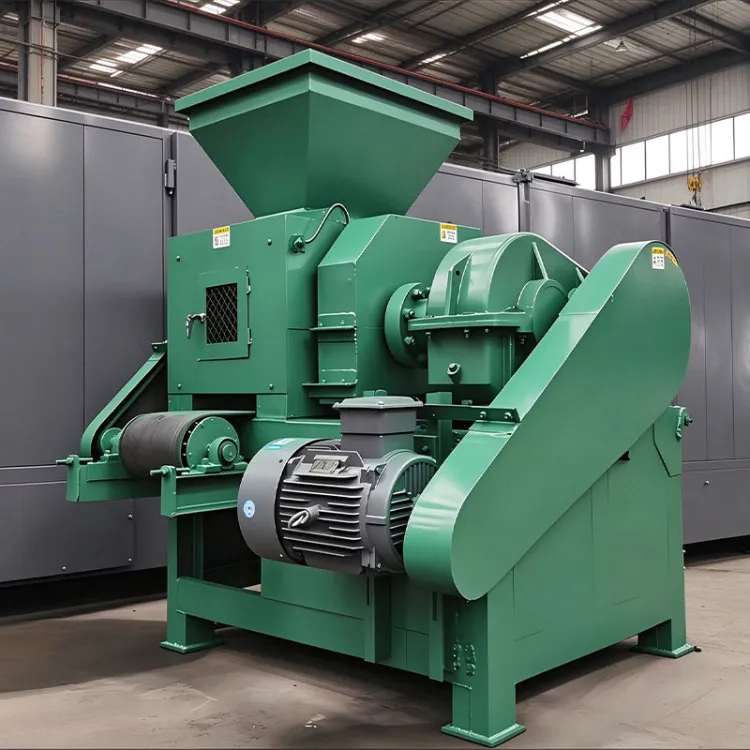 Industrial Briquette Machine Coal Charcoal Coke Powder Roller Press Briquetting Line for Fuel — image 3