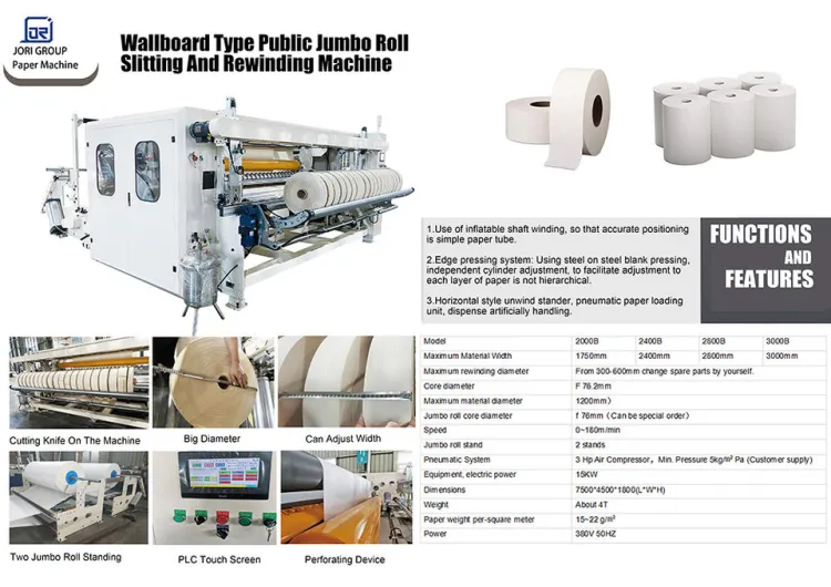Fully Automatic Toilet Tissue Paper Roll Production Line Jumbo Roll Toilet Paper Making Machine for Paper Processing Machinery — image 3