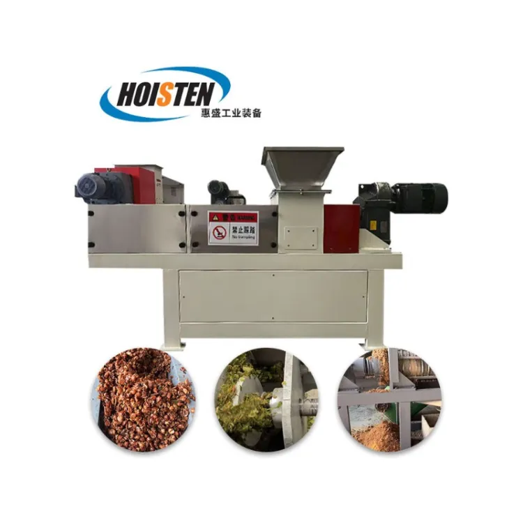 Sorghum Grain Corn Bran Spiral Press Machine for Organic Matter Dewater Treatment — image 1